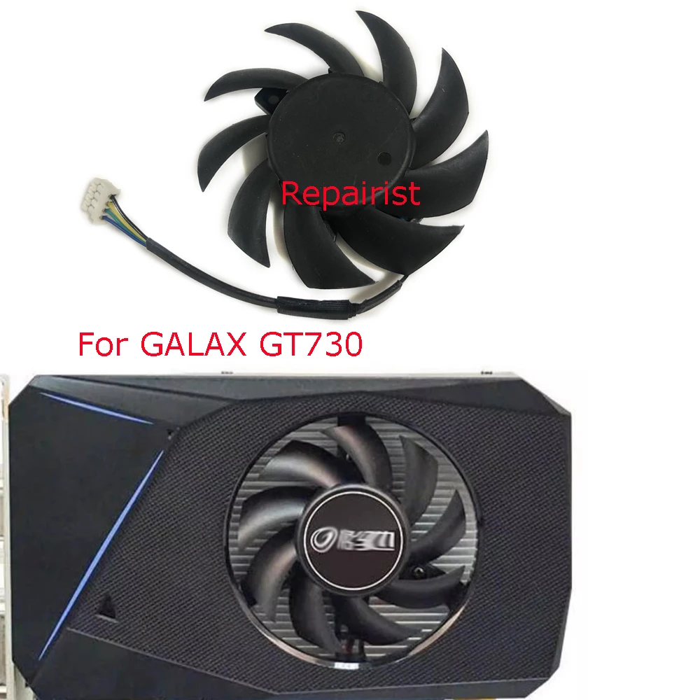 Ventilador de refrigeración para tarjetas de vídeo gráficas, enfriador VGA de GPU, 7015 65mm x 15mm, 12V, 0.3A, 4 pines, T127015SU, para GALAX GT 730 GT730