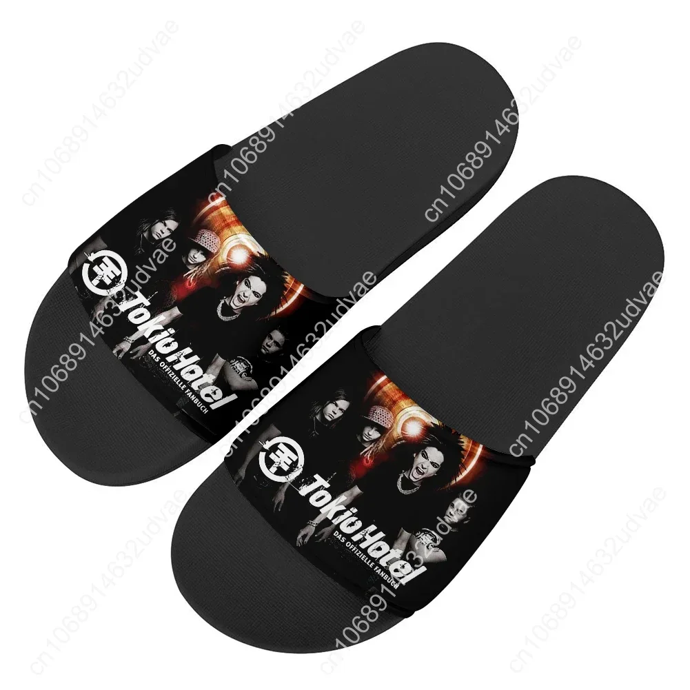 Germany Rock Band Tokio Hotel Slippers Home Water Shoes Men Women Teenagers Beach Pool Sandals Custom Summer Slipper