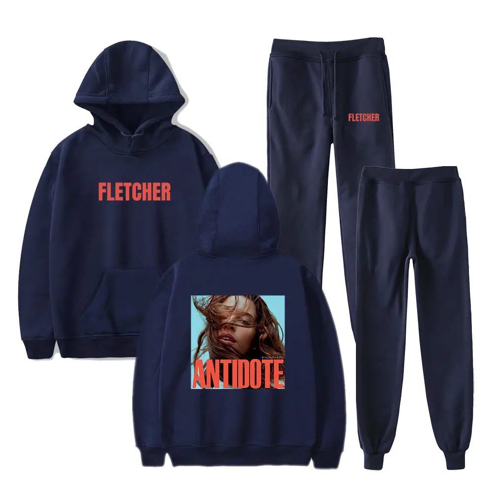 Fletcher Hoodies sets  In Search of the Antidote  Hooded Suit Drawstring Pocket Sweatshirt Men/women Hip Hop Pullover