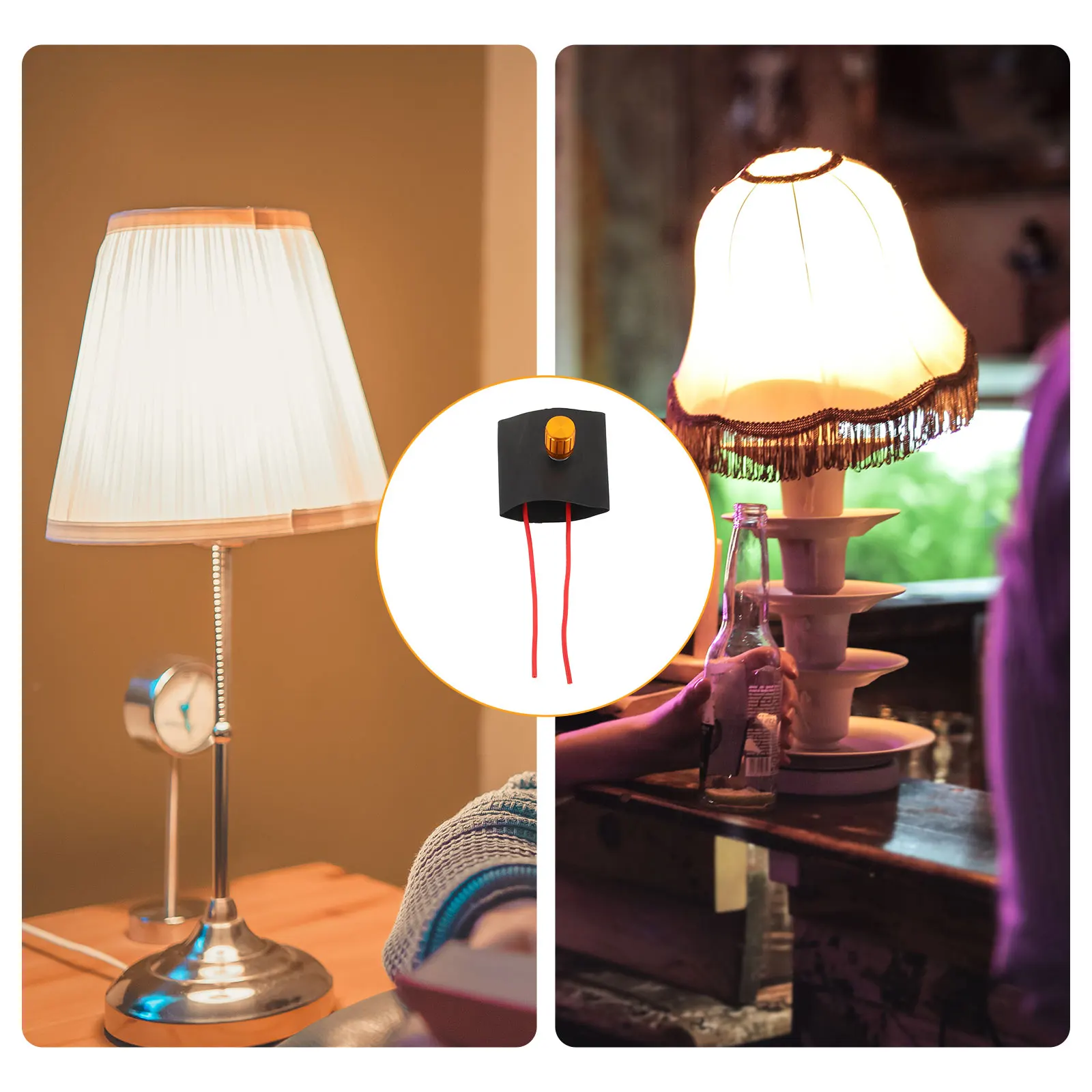 

Dimmer Switch for LED Lights Rotary Controller Single Color Brightness Control Smooth Dimming for Rope Light and String Lamps