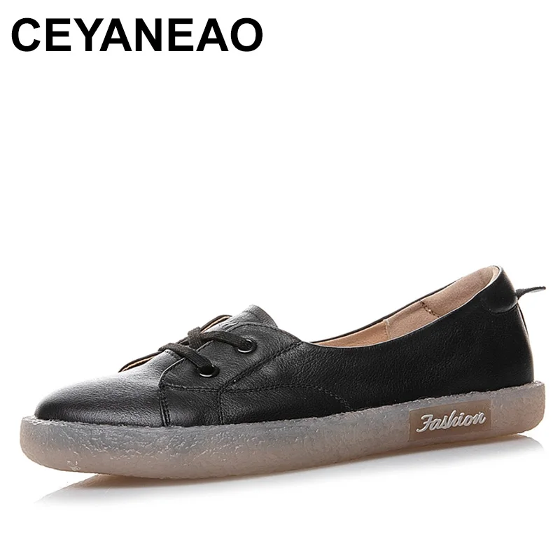 

Fashion Casual Shoes Women Designer Cow Leather Loafers Luxury Brand Female Flat Sneakers Ladies Slip-On Moccasins