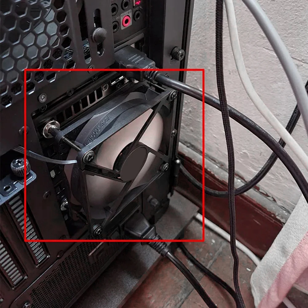 V4pcs parafusos de fixação do ventilador do chassi estabilidade aprimorada parafusos do ventilador da caixa do pc operação mais silenciosa não machuca o ventilador com ferramenta espaçador para ventilador diy