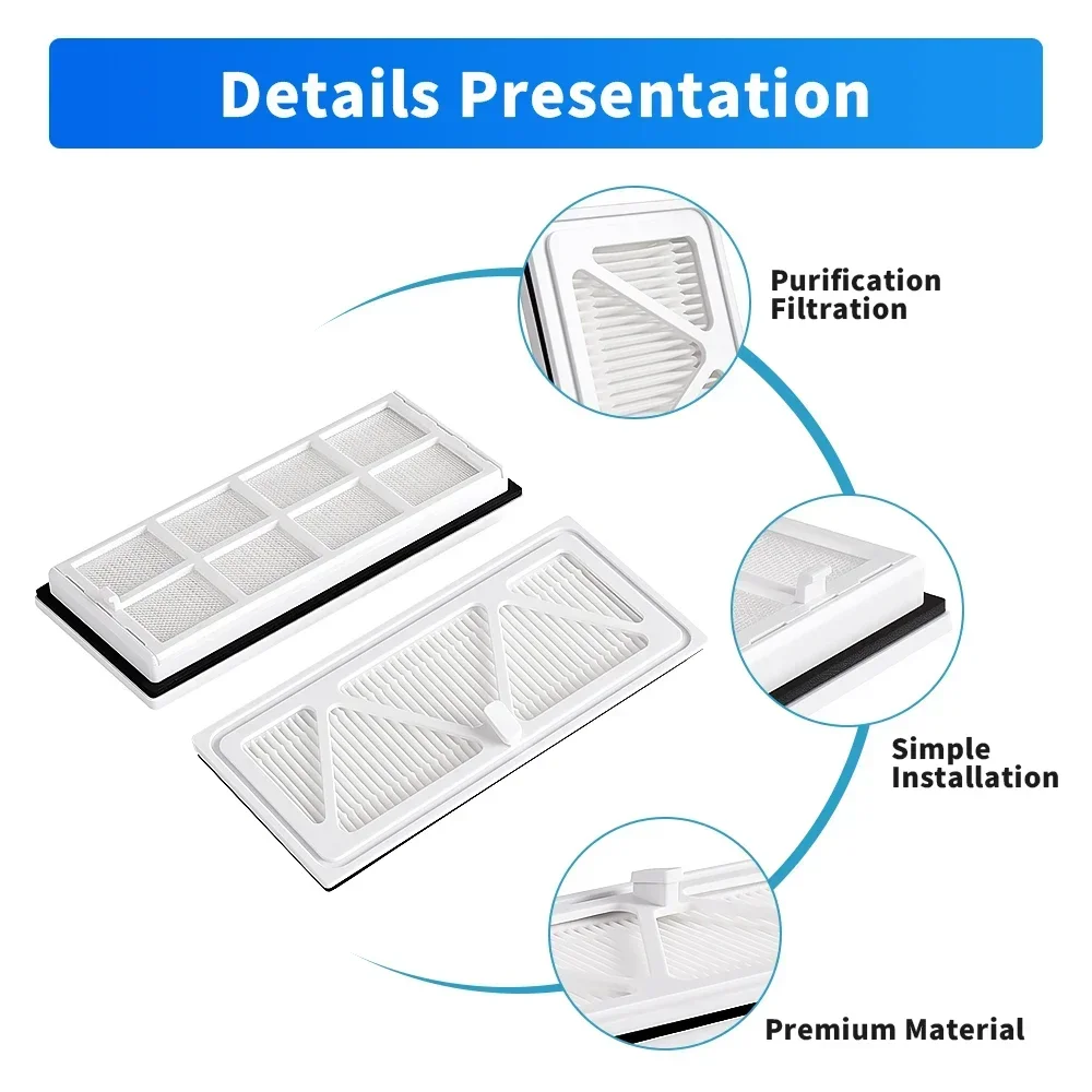 ل DJI ROMO P ROMO S ROMO A ممسحة الوسادة القماش الجانب الرئيسي فرشاة فلتر HEPA كيس لجميع الغبار استبدال الملحقات صحية المتاح