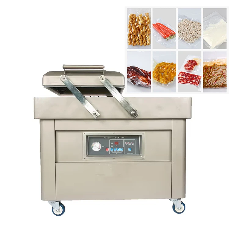 Double Chamber Vacuum Sealer Packaging Machine for Food Vegetable Fruit Meat