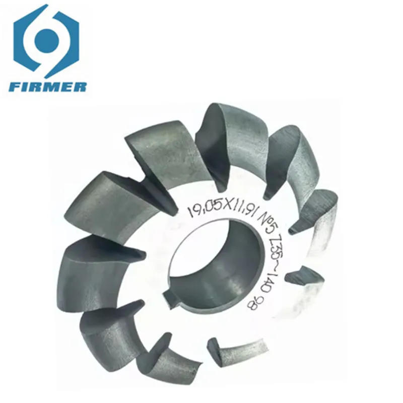 

9.525 12.7 15.875 19.05 25.4 31.75 38.1 44.45 50.8 63.5 Sprocket Milling Cutter 7-34Teeth Sprocket Wheel Cutter