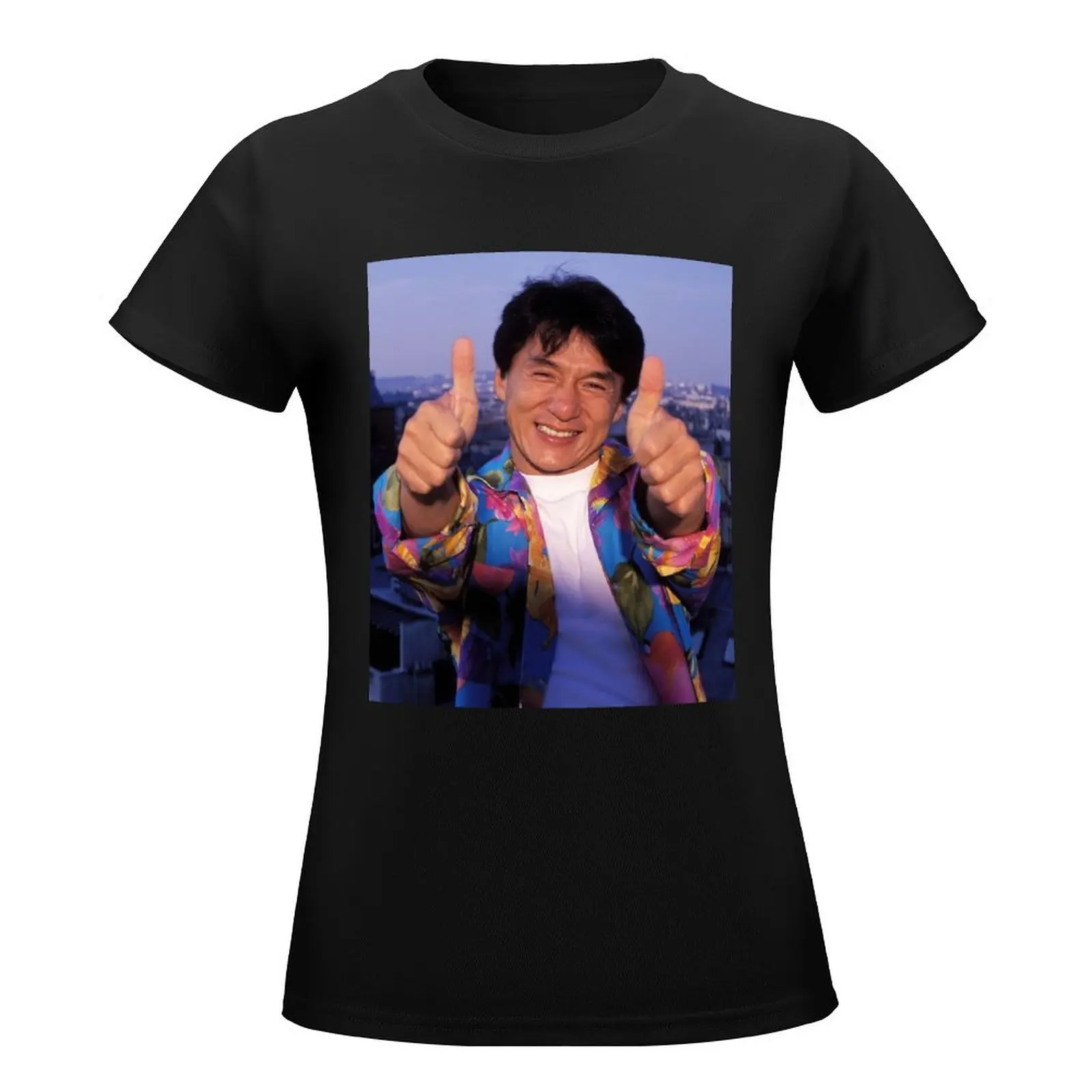 Thumbs Up Jackiechan For You T-Shirt summer tops aesthetic clothes cute clothes Aesthetic clothing Women clothes