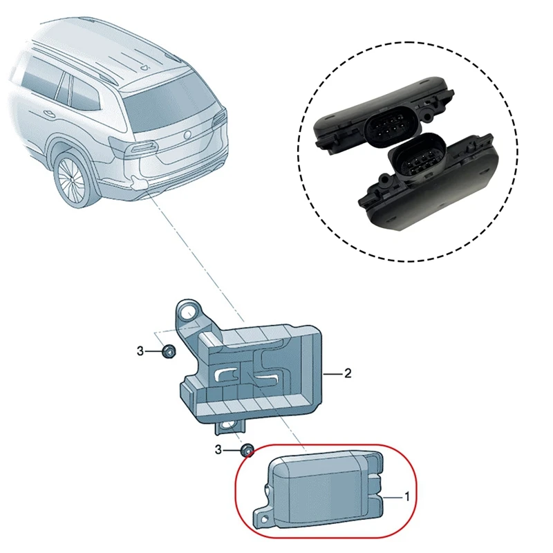 AU05 -2QD907685D 2QD907686D For Golf 8 ID.3 ID.4  A3 Skoda Octavia Side Assist Radar Lane Change Assist Blind Spot Module