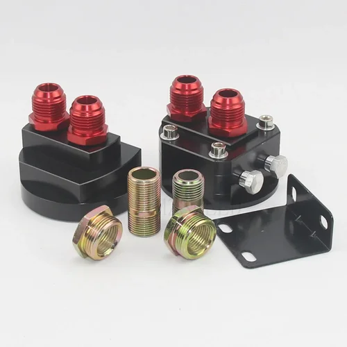 Imagen 2 del producto Adaptador Universal de placa sándwich, filtro de aceite, negro