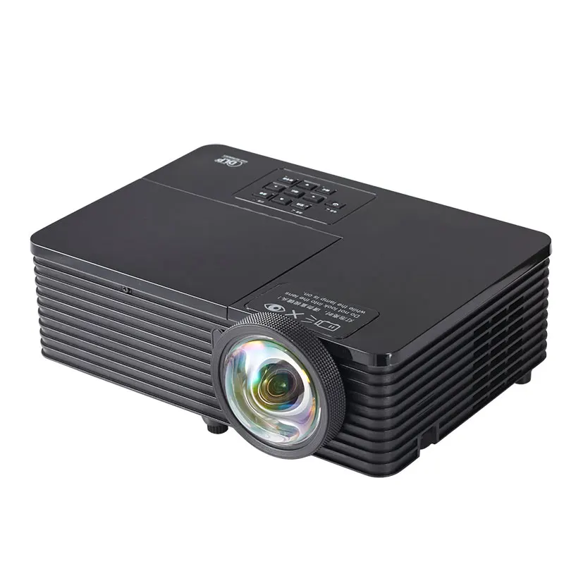 FLYIN 2023 Short Throw 3D DLP Video Projector Portable 3500 Lumens For Home Office School With Built-In Speaker Outdoor Use