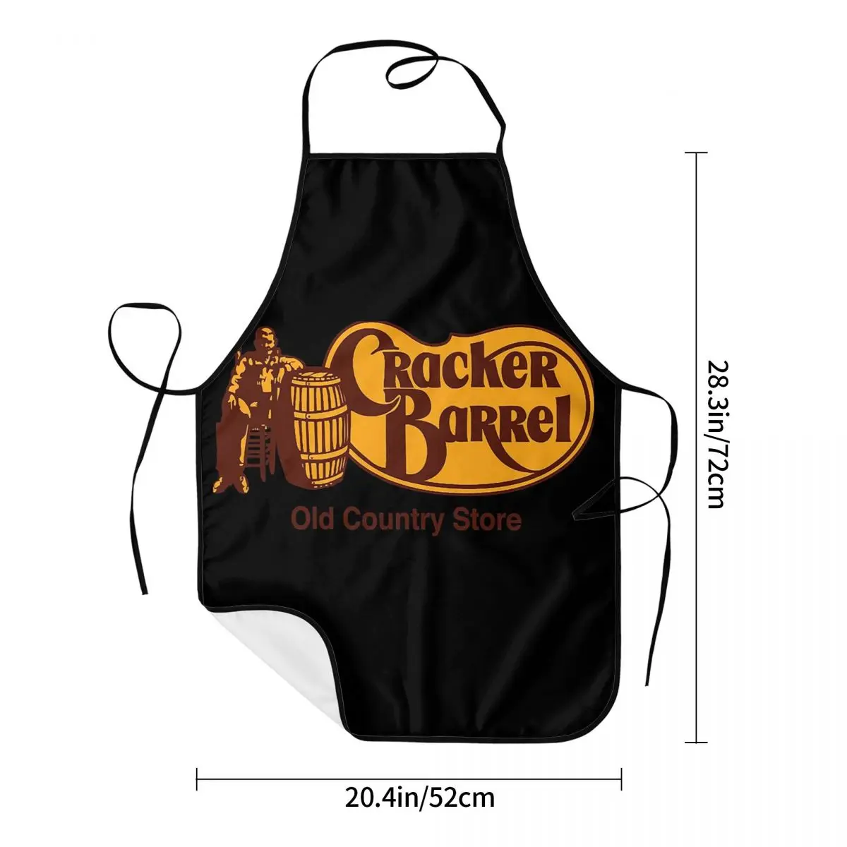 Cracker Barrel Resto Apron Chef Cooking Baking Tablier Waterproof Bib Kitchen Cleaning Pinafore for Women Men Gardening