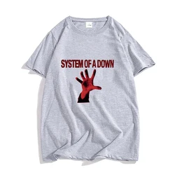 System of A Down Shirts Retro Band Tees 100% Cotton Summer Casual Clothes Creative Graphic T Shirt Printed Streetwear T-shirt