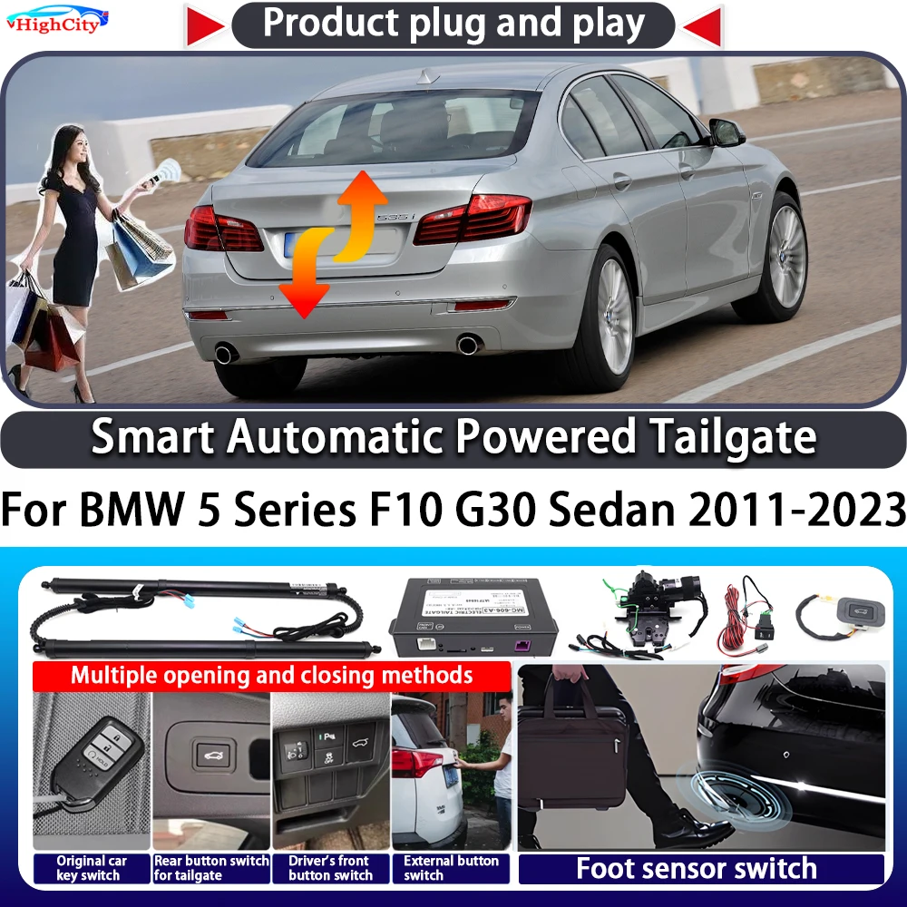 

For BMW 5 Series F10 G30 Sedan 2011-2023 Smart Automatic Powered Tailgate Key Control Trunk Close Kit Electric Power Tailgate