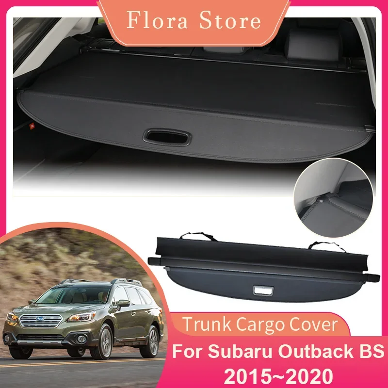 

Rear Trunk Cargo Cover for Subaru Outback BS 2015~2020 Luggage Partition Board Privacy Shield Shade Curtain Interior Accessories