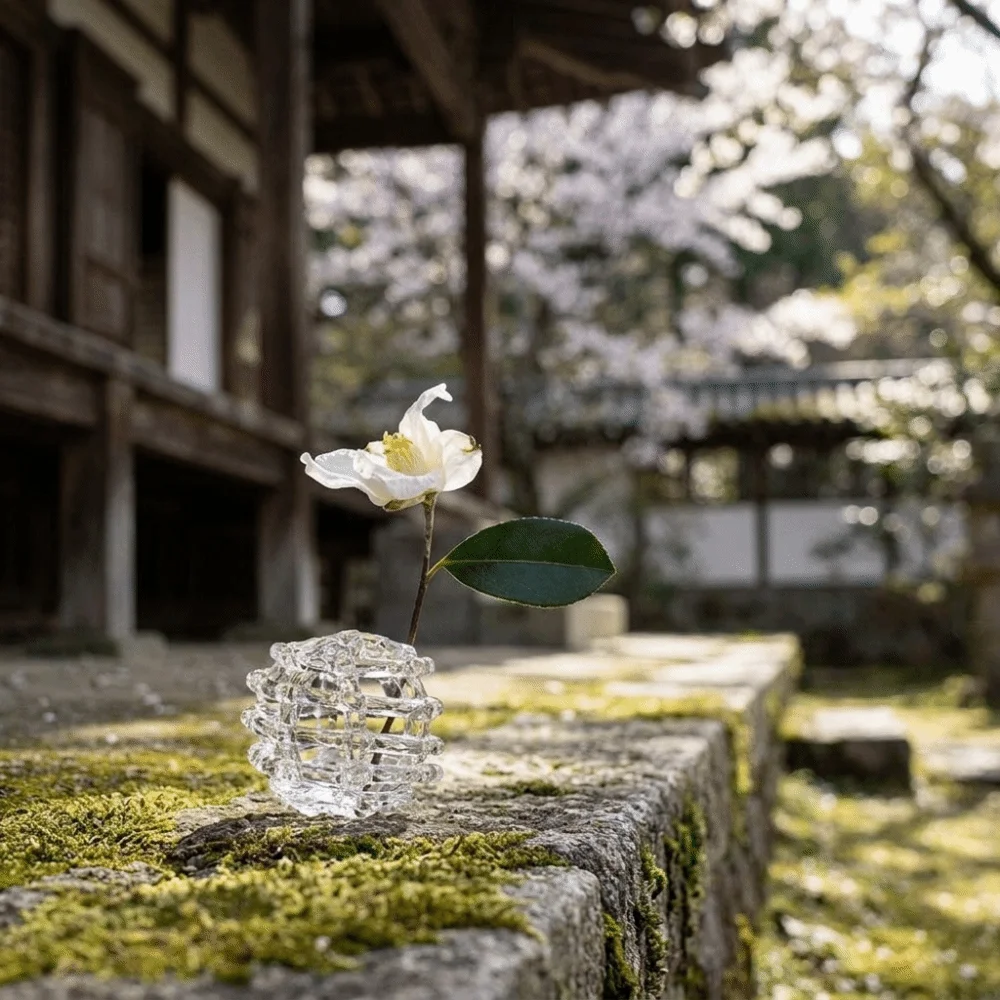 Transparent Glass Ball Vase Zen-Inspired Design Unique Hydroponic Flower Vase Minimalist Desktop Decoration Vase Office Desk