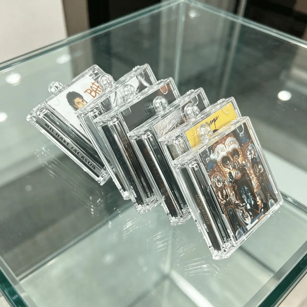 Michael Jackson Merch Mini CD Album NFC Keychain, Handmade High Gloss Acrylic Pendant Charm - view 2