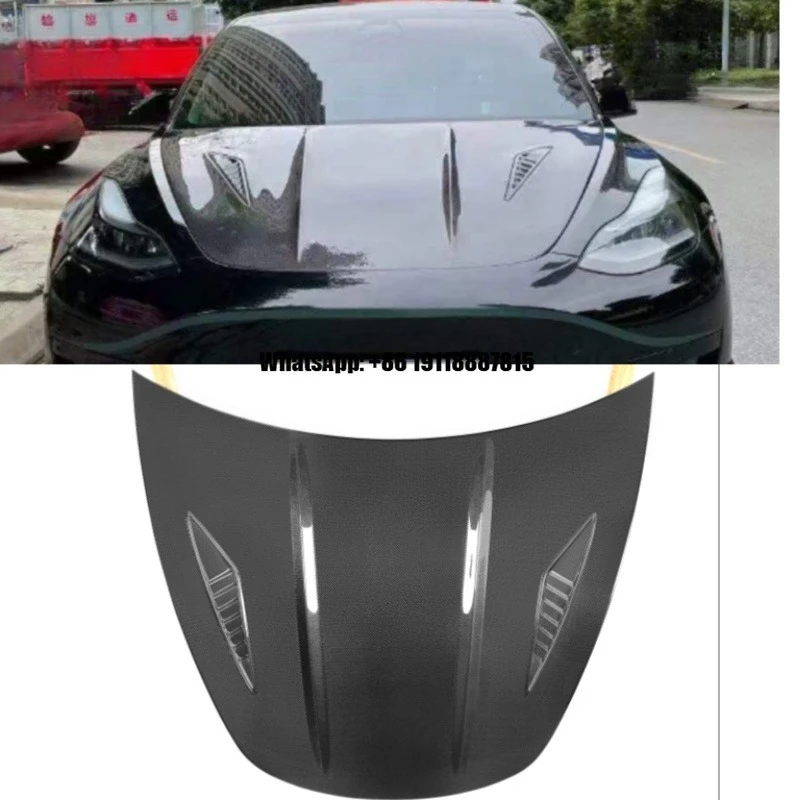

Высококачественный карбоновый капот в стиле CMS для Tesla Model 3, замена штатного капота, тюнинг автомобиля