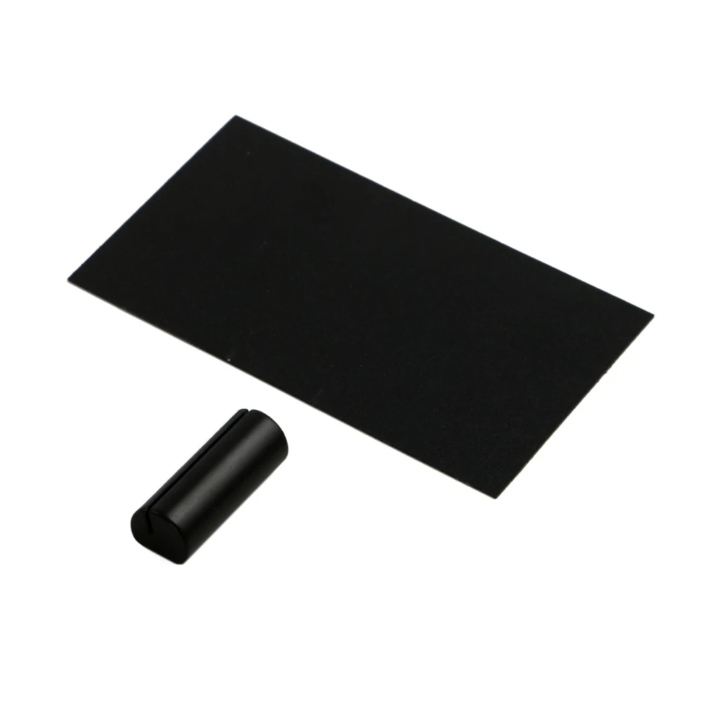 Write On  Black Tag Clip Wet-erase Blackboard Price Chalkboard Business Name Card Stand Metal