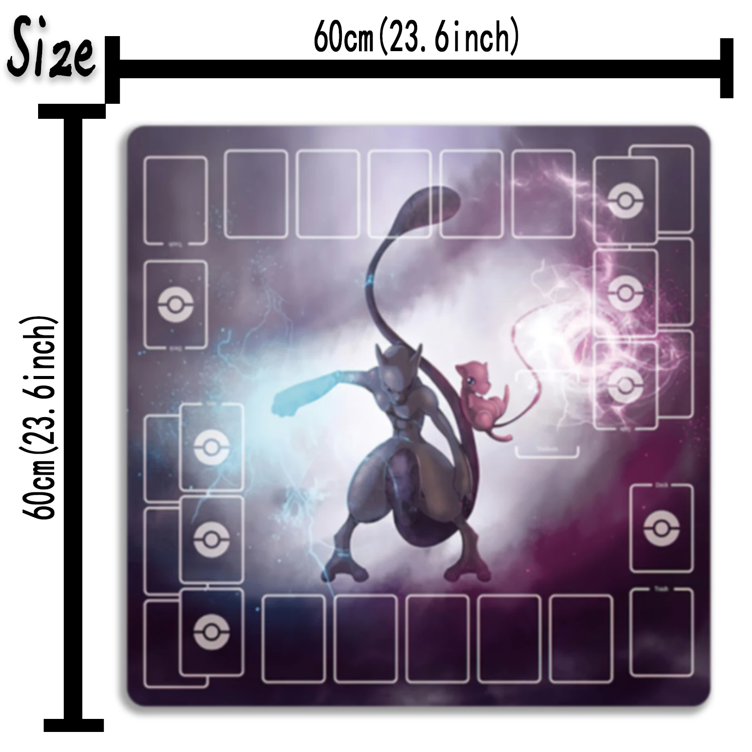 PTCG For Pokemon Playmat Trading Card Game Mat Dedicated Card Play Against Table 007