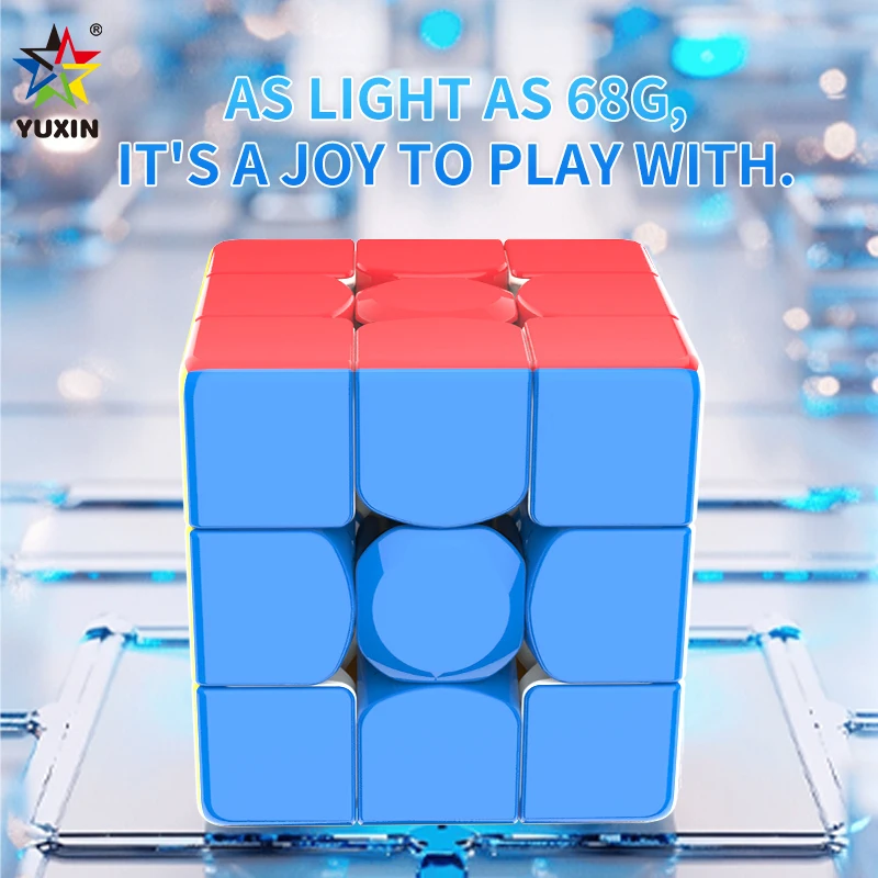 YuXin Little Magic 3X3 V3 Maglev Speeding Cube Professionelles Zappelspielzeug Cubo Magico Puzzle Kinderspielzeug