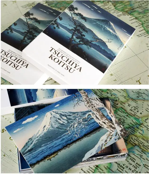 30 Pcs Japanese Tsuchiya Koitsu INS Style Painting Photography Postcards Greeting Message Cards for DIY Journal Decoration