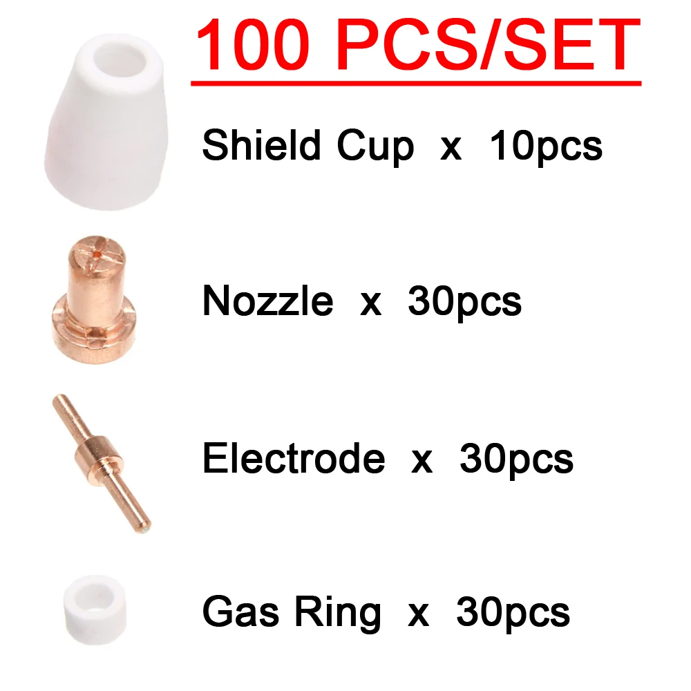 Pt31 lg40 plasmas ch neider elektroden spitzen becher erweitertes verbrauchs material kit für PT-31 cut40 hyc45d hyc50d cut50 plc50d hyc410 – Detail 4