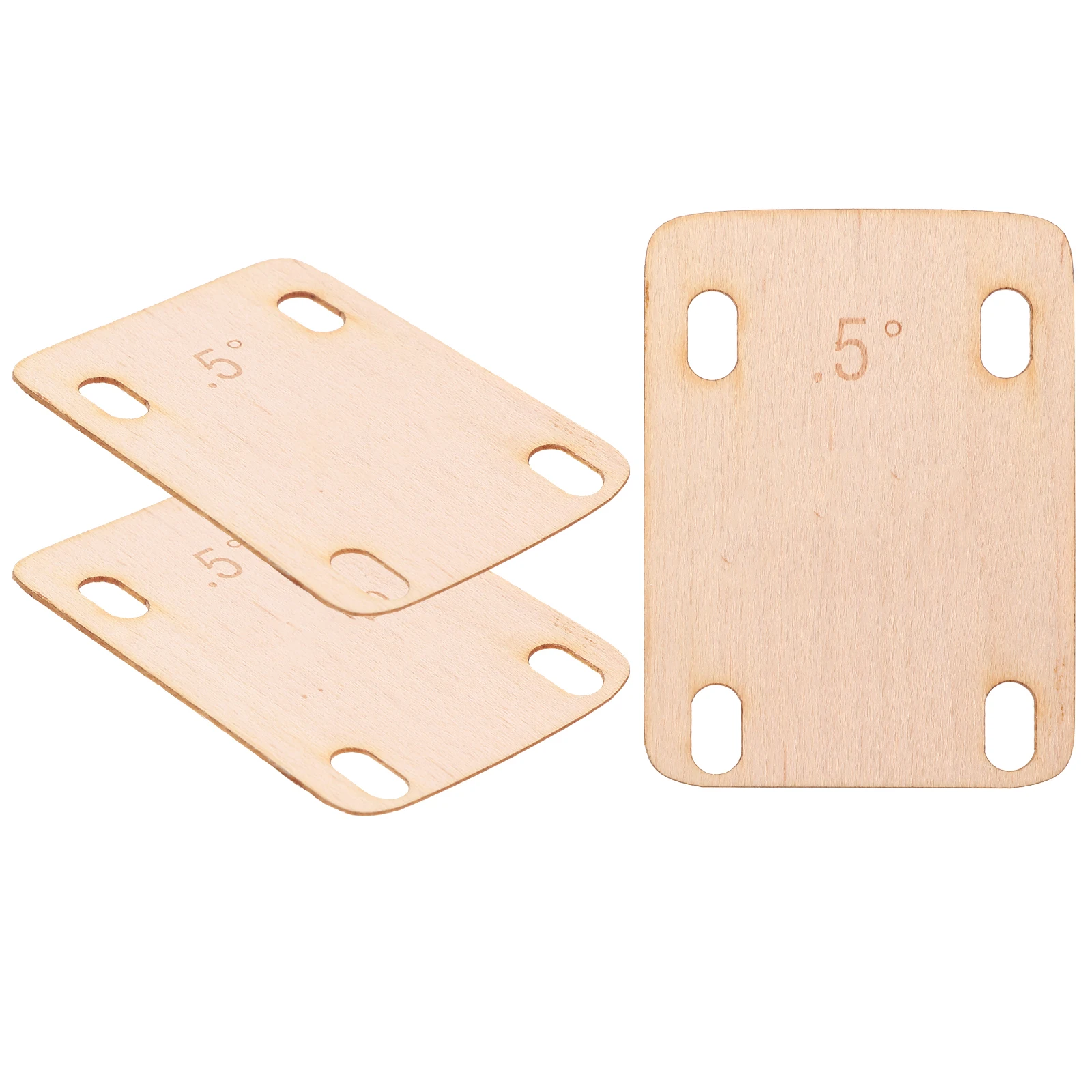

3pcs Bass Shims Wood Gasket Plate Accessories 0. Angle Spacer Replacement Parts For Adjustment Wood Shims Accessories