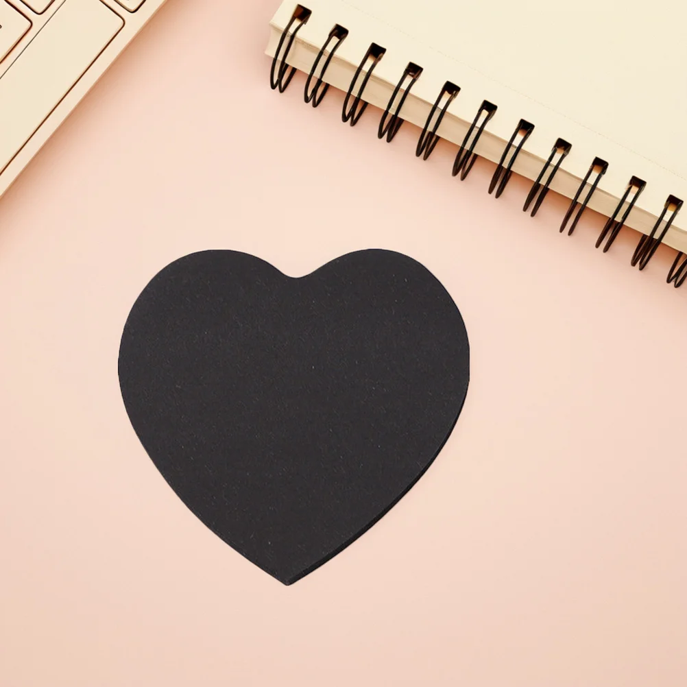 

6Pcs Black Irregular Shaped Notepads Strong Adhesion Tearable Paper Self-Stick Memo Pads for Office Student Daily Use Creative