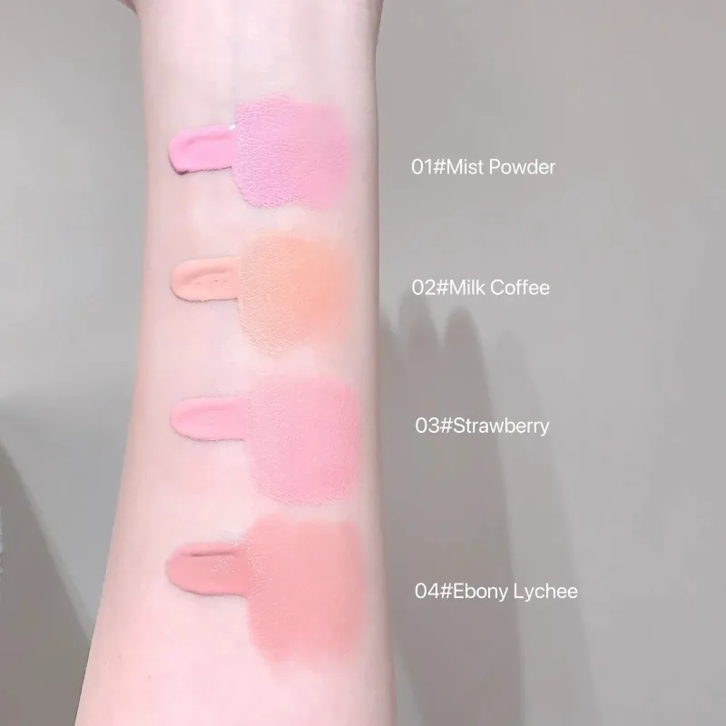 Doppia testa fard liquido stick fard idratante crema di bellezza guancia bassa saturazione opaca pesca viso rossetto tinta contorno trucco