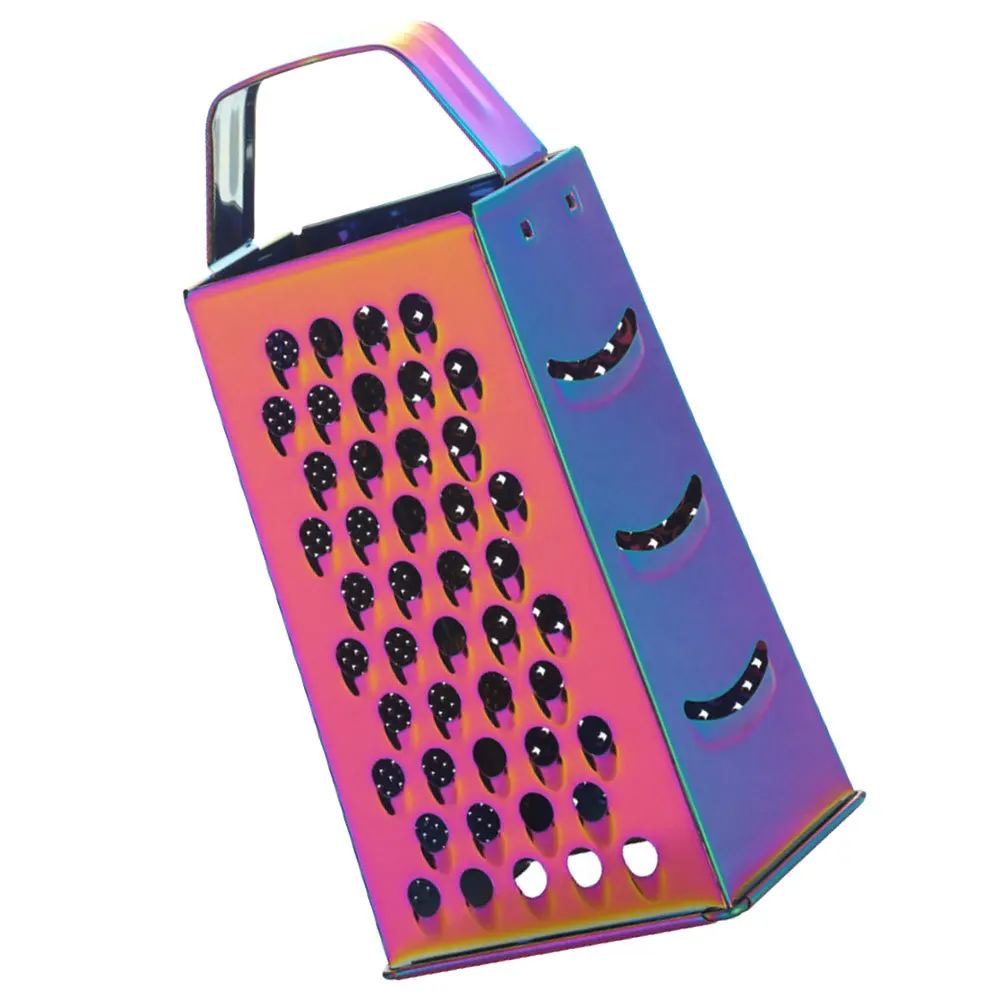 

Ручная 4-сторонняя терка из нержавеющей стали, инструмент для терки сыра, гладкая профессиональная терка для приготовления овощей, фруктов, быстрое очищение