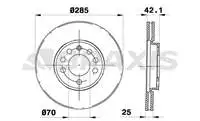 Store code: AE0066 interior brake disc mirror VECTRA C GTS 1.6 2.016V 02SIGNUM 03SAAB 9.3 02croma 05 (× 25 × 25 × 5DLxHAVALI)