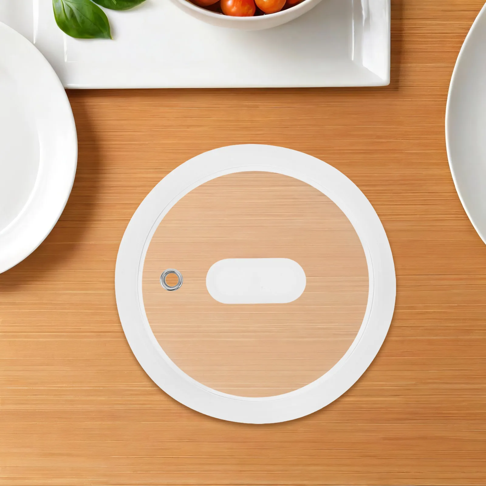 

Transparent Electric Skillet Glass Lid 20Cm Tempered Universal Replacement Cover for Dutch Oven Cooking Pans Wok Steamer