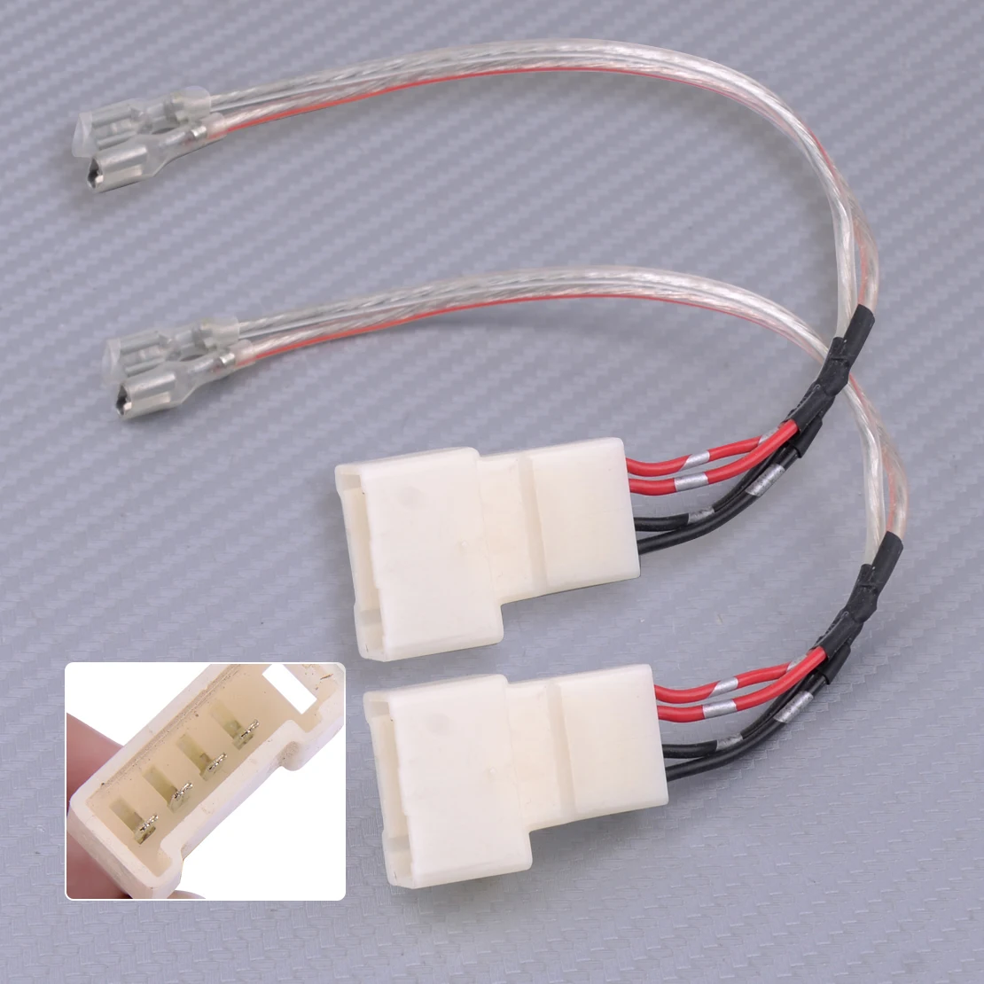 1 Pair Door Tweeter Wire Harness Cable Adaptor Fit For Toyota Camry Sienna Corolla 4Runner Avalon Rav4 Tacoma Sienna Scion tC