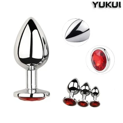 S/M/L Anal Plug Sex Toys Mini Round Shaped Metal Stainless Smooth Butt Plug Dildo Male/Female Flirting Intimate Goods Adult 18