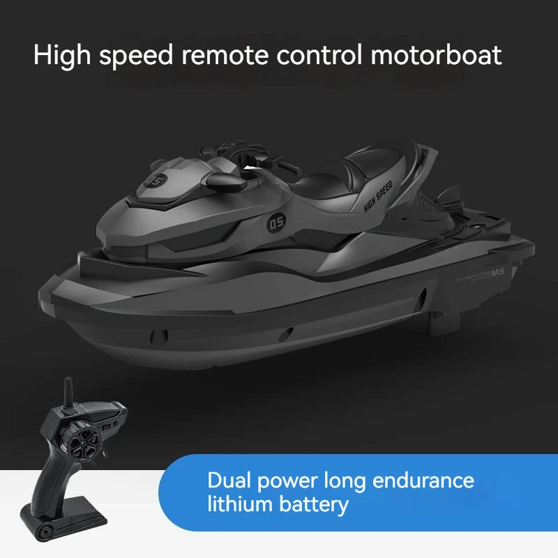 2.4G ใหม่ RC เรือความเร็วสูงเรือยนต์รีโมทคอนโทรล Jet Skiing Wireless Speedboat ไฟฟ้าเด็กชาร์จเรือของเล่นของขวัญ