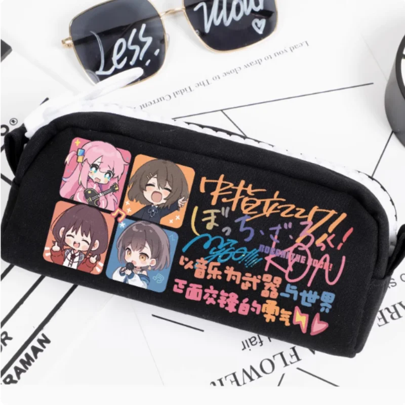 Anime BOCCHI THE ROCK!  Gotoh Hitori Pencil Case Oxford Canvas Storage Bag Pencil Box Pencilcase School Pen Bag 2688