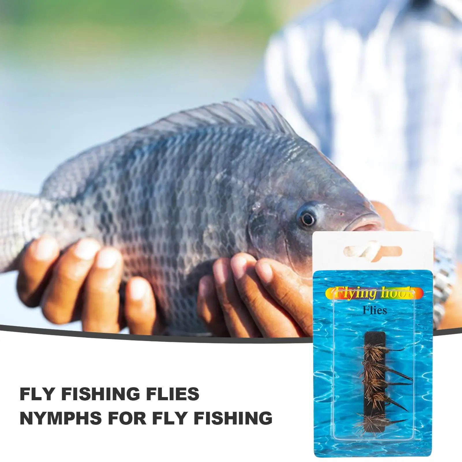 

Flying Hook Fly Small Fly Hook Fly Fishing Bait 5PCS Fly Fishing Fly Assortment Kit for Bass Trout Salmon Fishing Fly Hook Soft
