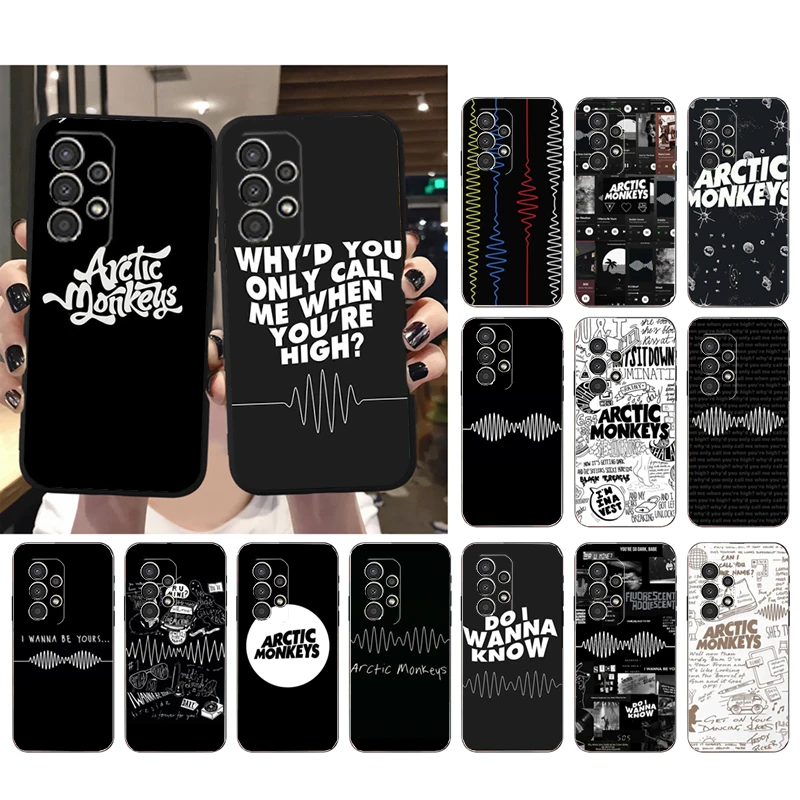 Phone Case for Samsung Galaxy A35 A55 A54 A15 A25 A05s A05 A22 A24 A52 A33 A34 M34 M14 M54 M23 Arctic Monkeys Case