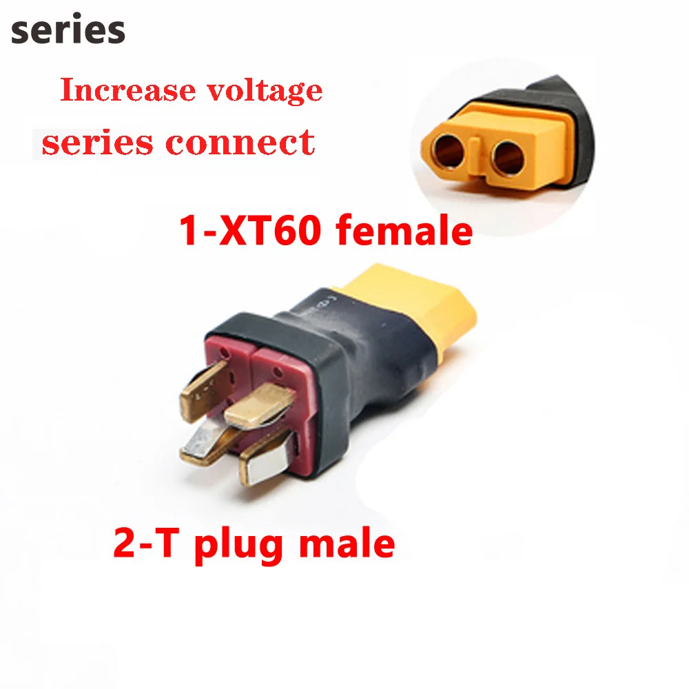 XT60 XT90 XT Series Conversion Plug Batteries connected in series to increase voltage series RC Battery cables Connector Adapter