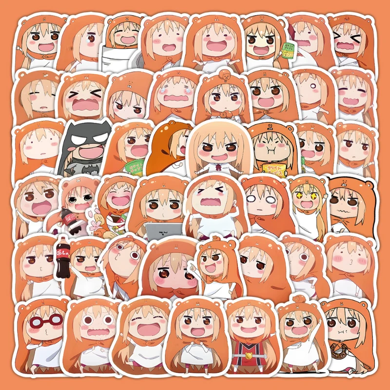 63/30/10PCS Doma Umaru Sticker Japanese Comics Cute Peripheral Water Cup Luggage Handbook Desktop Decoration Waterproof Sticker