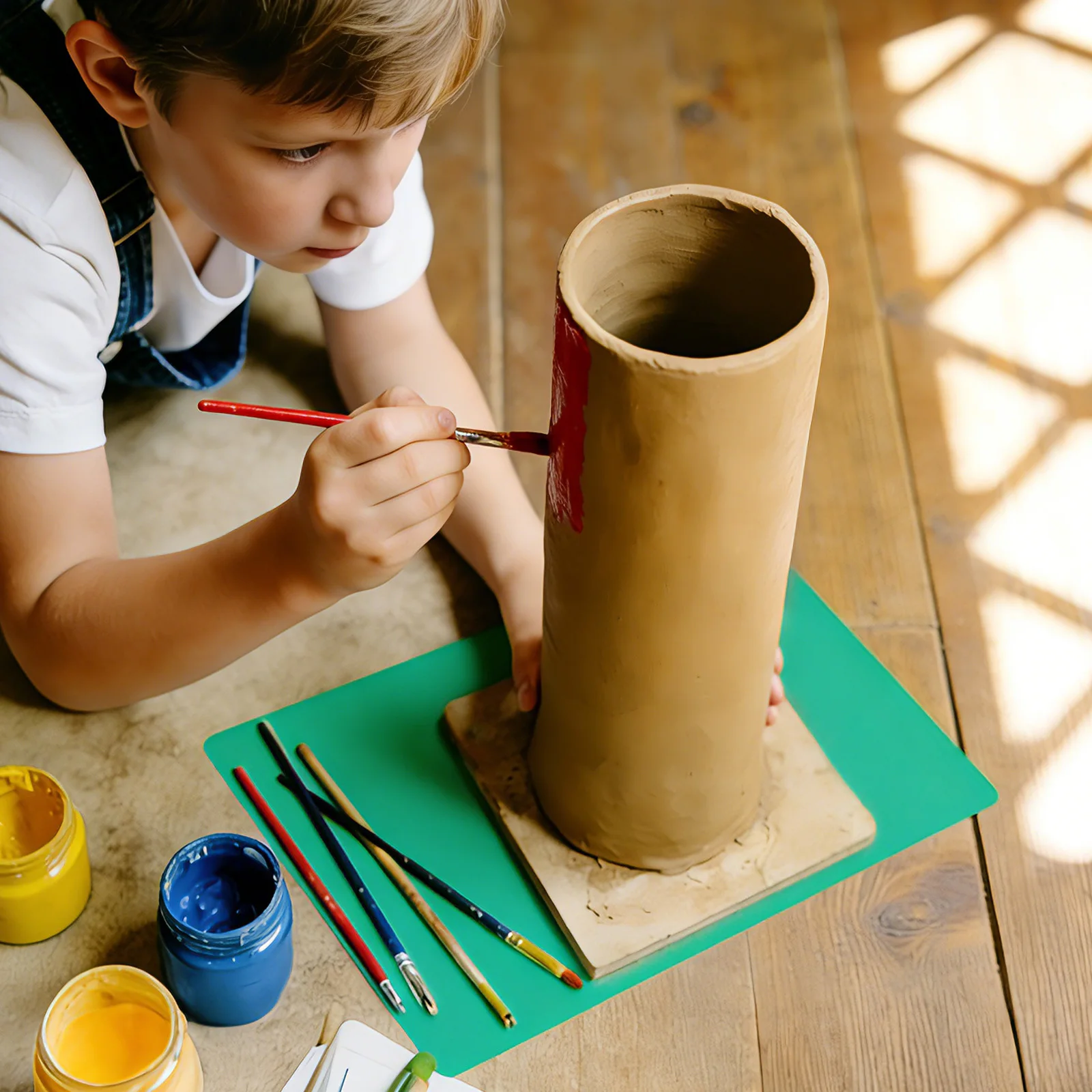 Tappetini in argilla da 8 pezzi per bambini Tagliere in argilla polimerica Tappetino per artigianato fai-da-te Set di attività creative