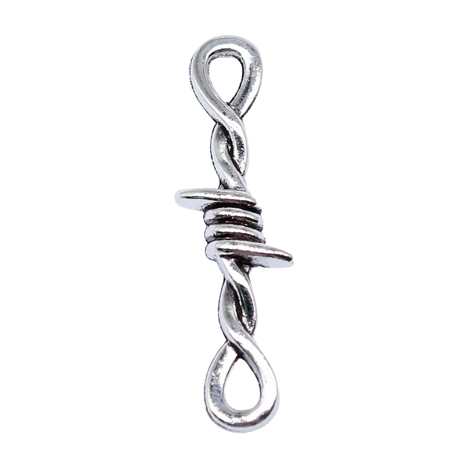 20pcs 34x11mm Alloy Charm Twisted thorn Pendant