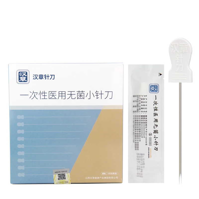 

100 Pcs /lot High Quality Disposable Sterile Acupuncture Small Needle Knife Blade Ultrafine Needle Acupotomology Body Massager