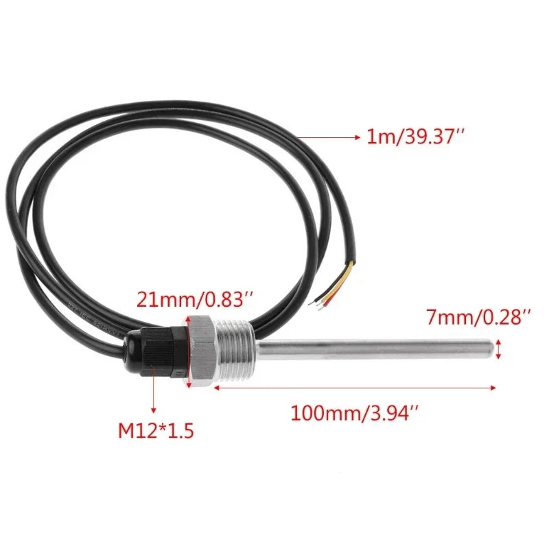 Sensor de temperatura Digital DS18B20 G1/2 \