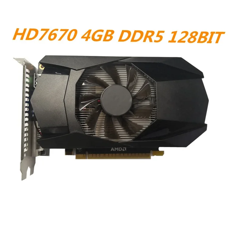 Brand new HD7670 1GB 4GB PC independent HD graphics card installation all-in-one game