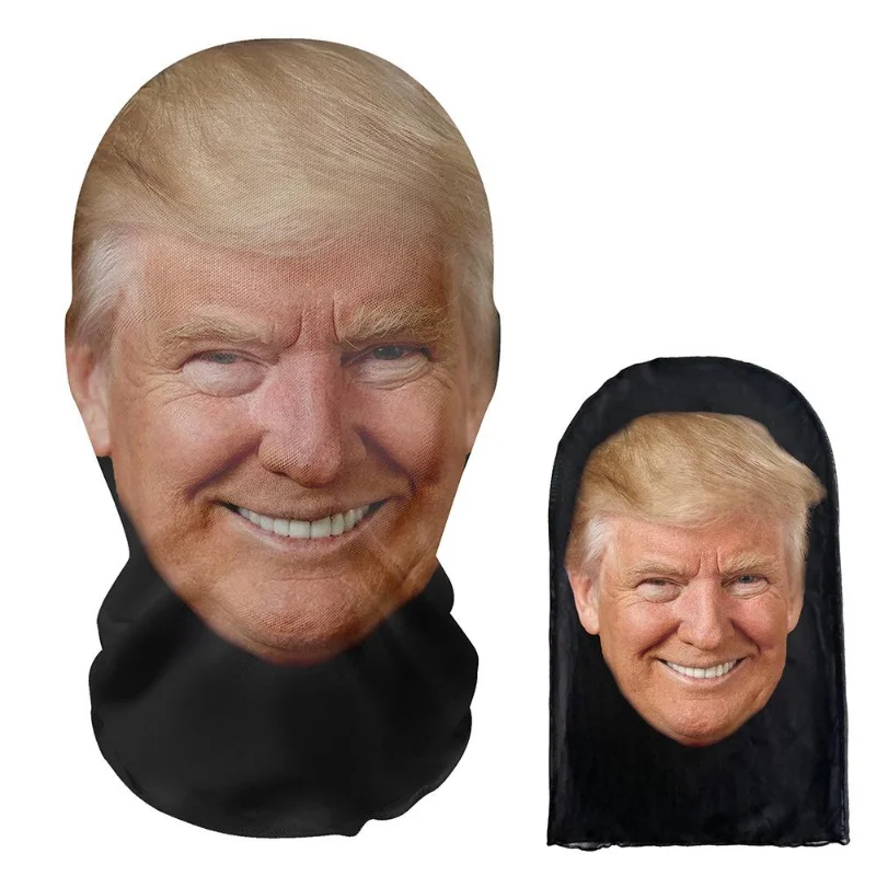 Trump Mesh Mask Full Head Face Mask For Men Presidential Cosplay Lightweight Breathable Simulation Headset Party Supplies Accs