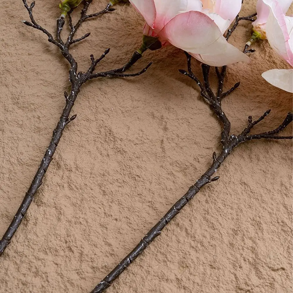 

Luxury Artificial Magnolia Branch Elegant Handmade Simulation Big Magnolia Realistic Real Touch Fake Flower Teacher's Day