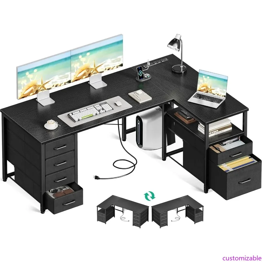 L Shaped Computer D…