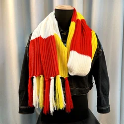 200*30CM Colorblock Woman Man Scarves Netherland Oeteldonk Carnival Scarves Winter Tassel Scarf Shawl Imitation Cashmere Scarf