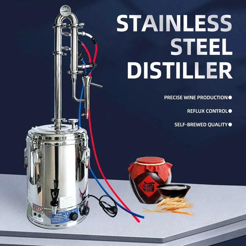 15L 25L 35L Home stainless steel distillation brewing equipment 220V brewing machine alcohol distiller