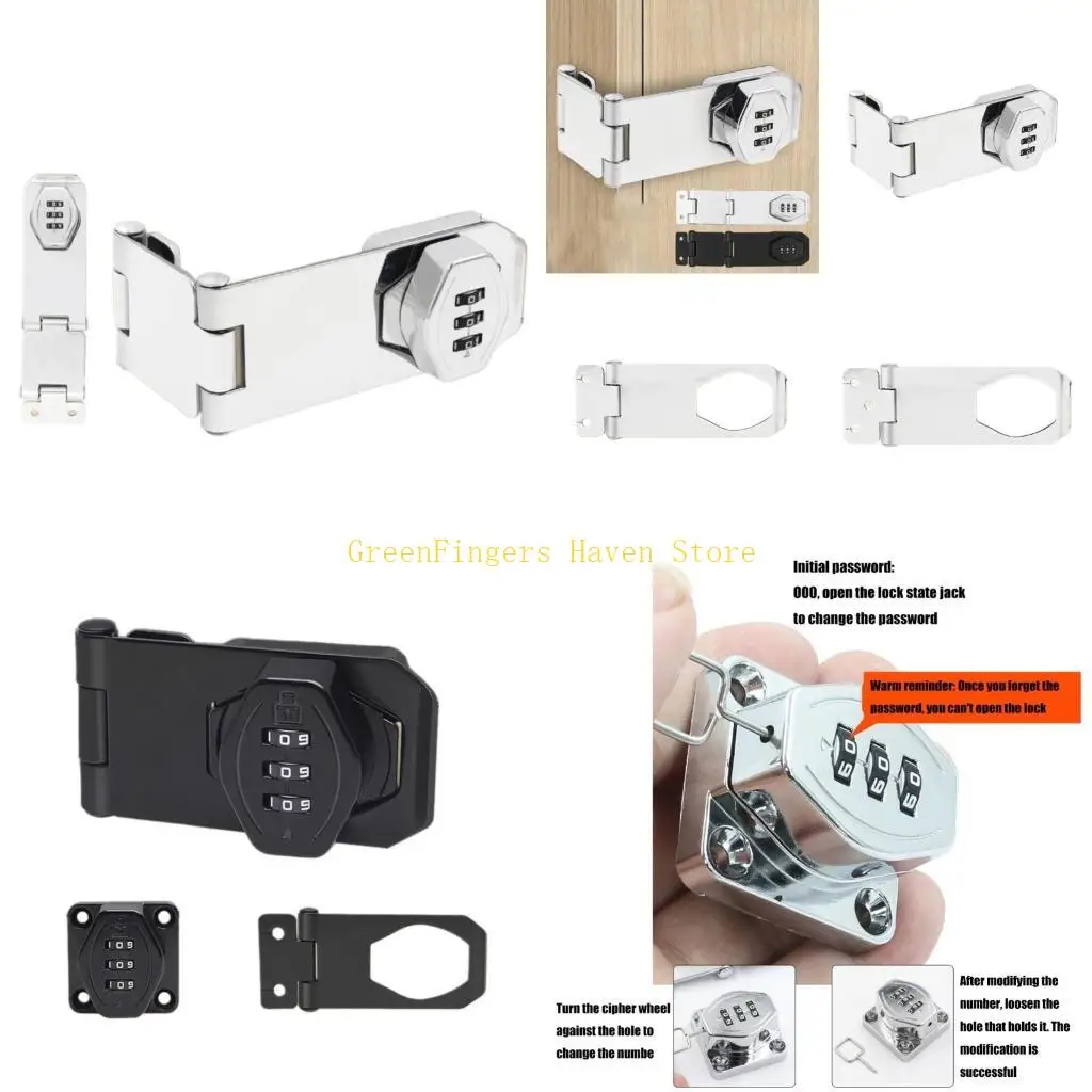 F68D Fashionable Elegant Hasp Latches Lock for Various Door Types